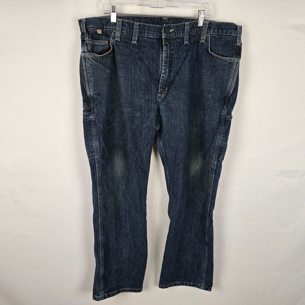 Carhartt Jeans Men's 44 x 30 Blue Utility Work Flame Resistant Classified UL